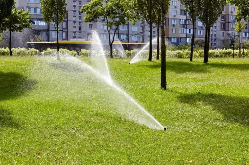 Irrigation repair work on a residential system in the Tulsa metro